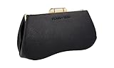 Prada Damen Schwarz Saffiano Leder Schultertasche 1BK013