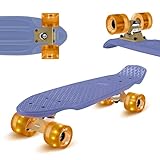 Fun Pro Skateboard Kinder ab 8 Jahre,für Jungen, Mädchen, Jugendliche & Erwachsene Anfänger, LED-Räder Penny Board, Wechselradset All-in-One Skate T-Tool, Kinder Skateboard ab 3 4 5 6 7 10 Jahre 55 cm