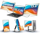 LivElect Laptop Monitor Erweiterung, 120% sRGB Laptop Screen Extender with 235° Rotation, 1080P Laptop Bildschirm Erweiterung, Win/Mac