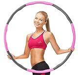 AthleticPro - DAS ORIGINAL - Hula Hoop Reifen Erwachsene [0.75-1kg] - Steckbarer Hulahuppreif zum Abnehmen [6-8 Teile] - Fitness, inkl. Springseil