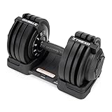 TREXO Verstellbare Hantel 24 kg Gewichtsregulierung mit Drehknopf Gewichte Hantel aus Eisen für Krafttraining Verstellbare Kurzhantel mit Ergonomischem Rutschfestem Griff