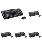 Logitech MK330 Kabelloses Tastatur-Maus-Set, 2.4 GHz Verbindung via USB-Empfänger, 4 programmierbare G-Tasten, 12 bis 24-Monate Batterielaufzeit, PC/Laptop, Deutsches QWERTZ-Layout - Schwarz