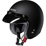 Nexo Jethelm Motorradhelm Helm Motorrad Mopedhelm Basic II, herausnehmbare Polster, Gewicht: 950 g, Ratschenverschluss, ECE 22/05, abnehmbarer Schirm, verschiedene Farben XS – XXL / 2XL