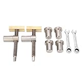 Woodworking Desktop Clip Adjustable Stainless Steel Brass Fast Fixed Clamp Tool for DIY Woodworking (19mm)