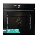 Gorenje OptiBake GO66E PIZZA350C Einbau-Backofen / 77L / PizzaPlus/Pizzamode 350°C/PyroClean/Heißluft/AirFry/PerfectGrill/Kindersicherung/schwarz