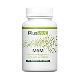 Plusvive MSM 365 Tabletten – hochdosiert mit 1000 mg MSM pro Tablette, 99,8% Reinheit, 60-80 mesh, verbesserte Bioverfügbarkeit, laborgeprüft und vegan