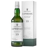 Laphroaig 10 Jahre | Islay Single Malt Scotch Whisky | einzigartig rauchig-torfiger Geschmack, 40% vol, 700 ml ( Die Geschenkverpackung kann variieren)