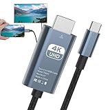 Geben Sie C zum HDTV -Konverter ein, Geben Sie C nach HDTV -Kabel - 4K60Hz USB C zu HDTV -Adapter - Projector Connector, Handykonverterkabel, TV -Vorräte für den Telefonmonitor