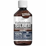 Kolloidales Silber 50 PPM 250 ml | Premium Silberwasser Stärker als 25ppm | Für Mensch, Hund & Katze | Carbon Neutral | 100% natürlich mit 2 Zutaten