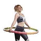 HOOPOMANIA Large Hoop [1,8 kg] Fitnessreifen zum abnehmen – Hulahoop für Männer und Frauen