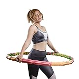 HOOPOMANIA Large Hoop [1,8 kg] Fitnessreifen zum abnehmen Hulahoop für Männer und Frauen