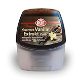 RUF Gourmet Vanille Extrakt, echte Tahiti Vanille, Vanille-Paste zum Verfeinern von Cremes, Teigen und Aromatisieren von Kaffee-Spezialitäten und Michshakes, 1x77g