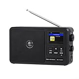 DAB und FM Digitalradio, tragbares Radio, FMDAB+, LCD-Display und Wecker, Schlaf-Timer für Outdoor-Aktivitäten oder Reisen