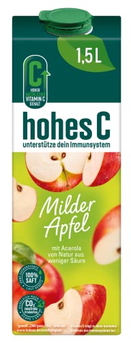 Hohes C Milder Apfel - 100% Saft, (1 x 1,5 l)