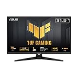 ASUS TUF Gaming VG32AQL1A - 31,5 Zoll WQHD Monitor - 170 Hz, 1ms GtG, FreeSync Premium & G-Sync kompatibel, DisplayHDR 400 - Fast IPS Panel, 16:9, 2560x1440, DP, HDMI, USB, ergonomisch, Speaker