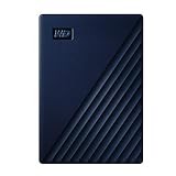 WD My Passport for Mac externe Festplatte 2 TB (mobiler Speicher, USB-C-fähig, herunterladbare Software, Passwortschutz, Mac kompatibel, einfach einzusetzen) mitternachtsblau