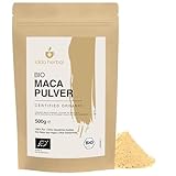 BIO Maca Pulver aus Peru (500g), Gemahlene Maca Wurzel aus biologischem Anbau, 100% Natürlich und rein, Vegan