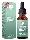 Bioniva Retinol Serum - Fortgeschrittene Formel mit liposomalem Retinol, Vitamin C, Aloe und veganer Hyaluronsäure - Effektive Anti-Aging-Behandlung für Gesicht, Hals und Körper - 30 ml