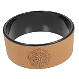 CONGARTENO Natürliches Soft Kork Yoga Wheel mit Rutschfestem Design Ergonomisches Yoga Trainingsrad für Rückenstreckung Wirbelsäulenmassage und für Frauen