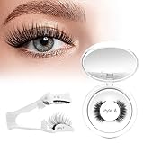 Higu clace Magnetische-Wimpern,Magnet Wimpern Ohne Eyeliner,Magnetische Wimpern mit Applikator,Wimpern Magnetisch Natürlicher Look,Kein Kleber erforderlich Wimpern Magnetic(KIT-A)