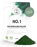 The Purity Brand Bio Spirulina Pulver 300g - Nahrungsergänzungsmittel mit hohem Proteingehalt & Vitamin B12 - Natürliche Quelle für Eisen - Vegan