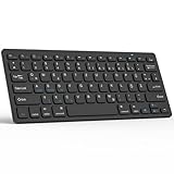 KBCASE Deutsche Bluetooth Tastatur für iPad/Samsung, Kabellose Tablet Tastatur für iPad,Samsung Galaxy Tab,iPhone, Xiaomi Pad, Lenovo,Huaiwei, QWERTZ Layout,inkl 2 AAA Batterie
