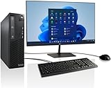 Lenovo M73 + 27-Zoll LG TFT - Silent Business Office Multimedia PC mit 3 Jahren Garantie! | Intel Core i5 4570 3.6GHz | 16GB DDR3 | 512GB SSD | WLAN | USB 3.0 | Win 11 Prof. | MS Office 2010-7500