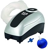 T.I.P. Teichbelüftungspumpe mit Eisfreihaltefunktion - 90 l/h Luftmenge, 10 m Schlauch, Ideal für 1.000 l Teiche und Aquarien, API 100/1, 30430