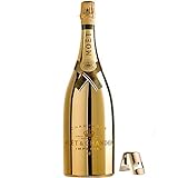 Moet & Chandon Imperial Champagner Goldfarbene Bright Night Leucht-Flasche mit LED Licht Beleuchtung Limited Edition Magnum inkl. Edelstahl-Flaschenverschluss (1 x 1.5 l)