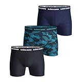 Björn Borg Baumwolle Herren Boxershorts mit Stretch (3er Pack)