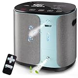 Sauerstoffkonzentrator für Zuhause, 96% Sauerstoffkonzentration Tragbares Sauerstoffgerät für Unterwegs 1-9L/m Einstellbarer Durchfluss Sauerstoffkonzentrator Mobil für Zuhause, Oxygen Concentrator