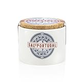 Blumensalz - Portugal Salz - Keramikglas 150 g - Gewonnen aus den Salinen von Figueira da Foz - 100% natürliches Salz - Gourmetprodukt aus portugiesischer Herkunft