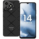 Ulefone Note 19 Smartphone Ohne Vertrag Android 14 5000mah Octa Core 6,56' HD+ 6GB+32GB/512GB SD 8MP+5MP Panorama Kamera 4G Dual SIM Handy Günstig Fingerabdruck Face ID GPS OTG 2 Jahr Garantie-Schwarz