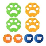 AEIOPRS 8 Pcs Tierhaarentferner Waschmaschine Fusselbälle Haarfänger Fusselentferner Anti-Wicklung Waschbälle Entfernt Tierhaare Fusseln