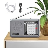 Radio Tragbares - Weltempfänger Mit FM | Shortwave Radio | Kompaktes, Tragbares Mit AM/FM Empfang | Kopfhörern Weltweit Empfang | Handliches Für Reisen, Outdoor & Notfälle