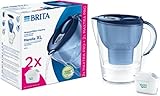 Brita Marella XL Wasserfilter-Starterpaket, 2 Filterpatronen, Blau