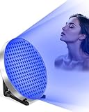 Solarium für Zuhause,460NM Tragbare Rund Bräunungslampe Mit 250 Stück LEDS,50W Gesichtssolarium Seinstellbares Ständer Und Aufhängbare Haken,Gesichtsbräuner Solarium Für Zuhause Für Körper