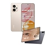 HONOR 400 Smartphone, 5G Handy, 200 MP AI-Superzoom-Kamera, 6,5 Zoll, 5300 mAh, 66 W Schnellladung, 8 GB + 256 GB, 5000 Nits ultrahelles Display, 5-Sterne-Stern-Sturzfestigkeit, Dual-SIM, Android 15
