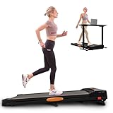 ACTFLAME Walking Pad Laufband mit Neigung für Home Office, Walking Pad 4 in 1 Laufband zum Gehen Laufen, 2,5 PS kompaktes (Schwarz) (schwarz)