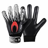 HO Soccer Game Black Torwarthandschuhe, Unisex, Kinder, Schwarz/Rot, Größe 4
