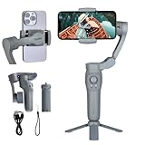Rollei Steady Butler Mobil 3 SE, Kleiner, Leichter, zusammenklappbarer Smartphone Gimbal für ruhige aus der Hand gefilmte Videos. Mit App-Steuerung für Android und iOS 22946