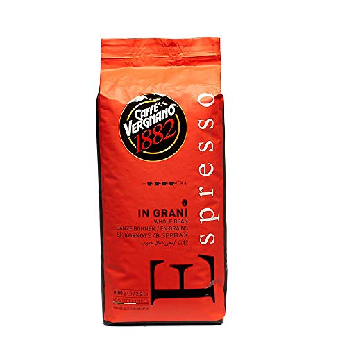 Caffè Vergnano 1882 Kaffeebohnen Espresso - 1 Packung enthält 1 Kg