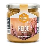 Deutscher Heidehonig 500g - Imkerei Schell - cremig gerührter Honig aus eigener Produktion - 100% Deutscher Honig von Sylt