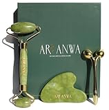ARI ANWA Skincare® Premium Face Yoga Set mit Jade Roller, Gua Sha Jade und 3D-Massager für straffe Haut und definierte Konturen - Hautpflege- und Lifting-Set