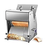 KJHYYPP Kommerzieller Brotschneider, 370 W, 15 mm Schinken geschnitten, elektrischer Fleischschneider für hausgemachtes Brot, Obst, Gemüse, für Zuhause, Essen, Restaurant, Schneidemaschine