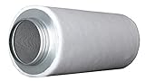 Prima Klima ECO Line AKF Aktivkohle-Filter Luft-Filter Geruchsfilter Abluft-Filter Grow Filter für Rohrventilatoren vers. Größen (360-m³ - 480-m³ 125-mm Flansch)