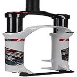 HJYBFA Federgabel Mountainbike Vorne 26 27,5 29 Zoll Ultraleichte Aluminiumlegierung Schulterkontrolle MTB Luftdruck Stoßdämpfer Gabeln Rückpralleinstellung Gerades Rohr: 100 m