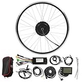 Szwaldaper for 26 Zoll 500 W Elektro-Fahrradmotor, bürstenloser, getriebeloser Bausatz, E-Bike-Nabenumbausatz, LCD-S866-Anzeige, Frontantriebsgetriebe Armaturenbrett-Displayabdeckung
