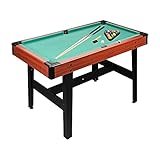 Billardtisch 4ft + Zubehör für Kinder & Erwachsene Billard Tisch 122x67x78 cm (LxBxH) Pool-Billardtisch, Grün