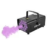 vinnyooc Nebelmaschine, 500 W, mit 13 bunten LED-Lichtern, Nebelmaschine, tragbar, für DJ, Disco, Hochzeiten, Shows